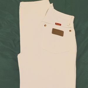 White Vintage Wranglers